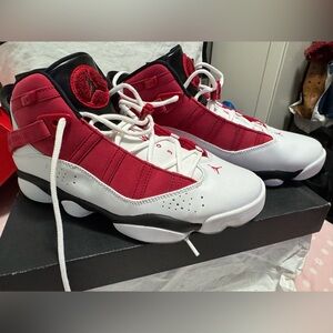 Jordan 6 rings carmine white